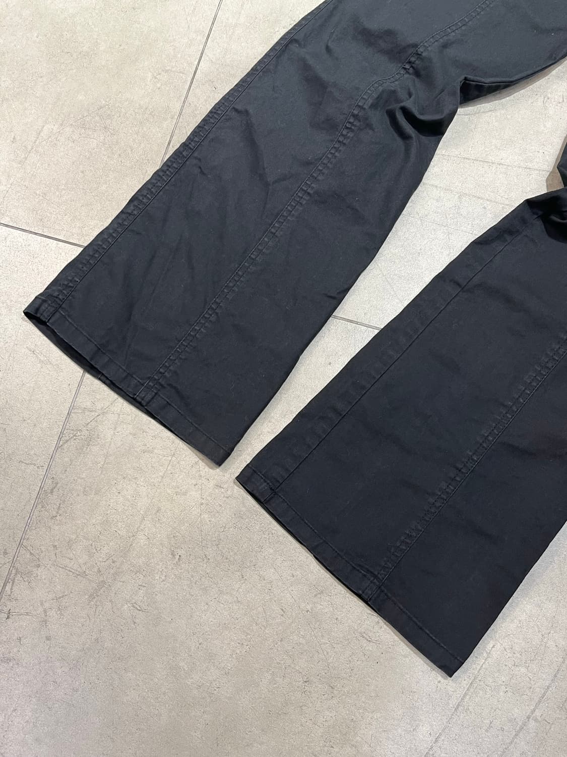 일본 빈티지 락펑크 락시크 포켓 부츠컷 코튼 블랙 팬츠 상품이미지2