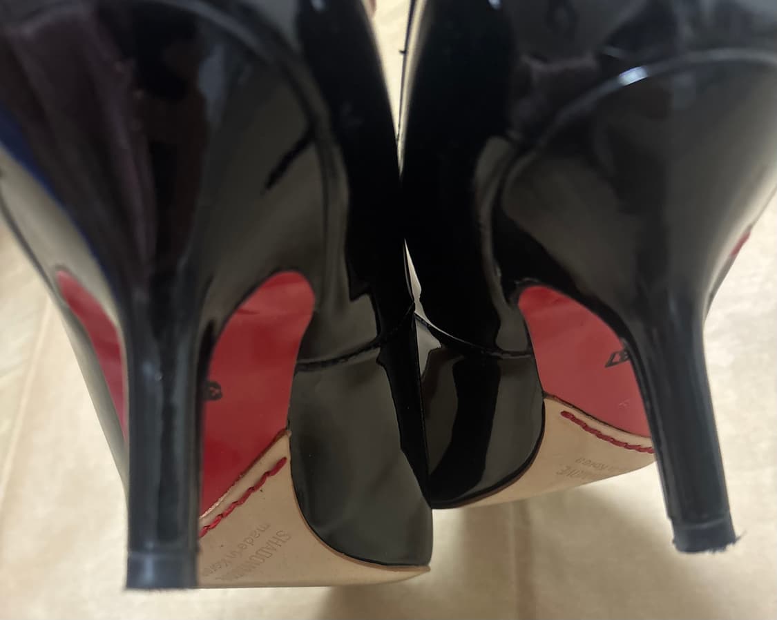 섀도우무브 가죽 페이턴트 수제화 37 (235~240) 굽6cm 상품이미지5