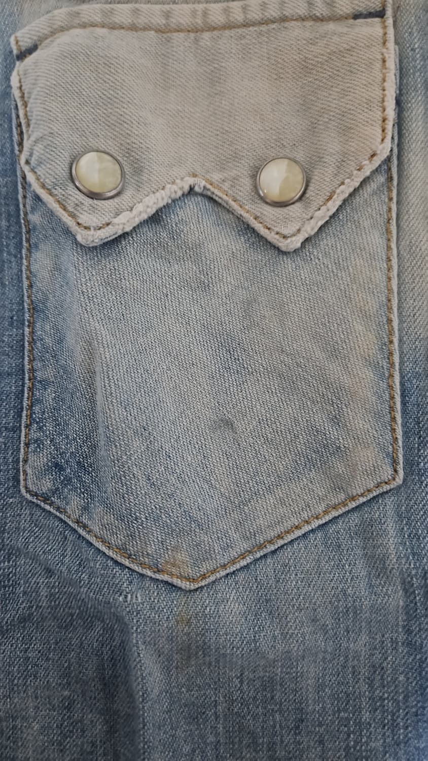 리바이스 LVC 1955 쏘우투스 데님 셔츠 S 상품이미지5