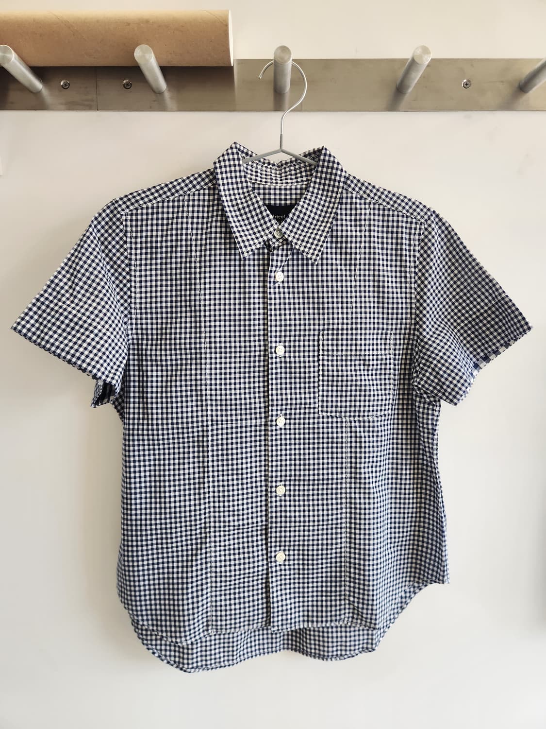 꼼데가르송 트리콧 AD2009 체크 반팔 셔츠 상품이미지1