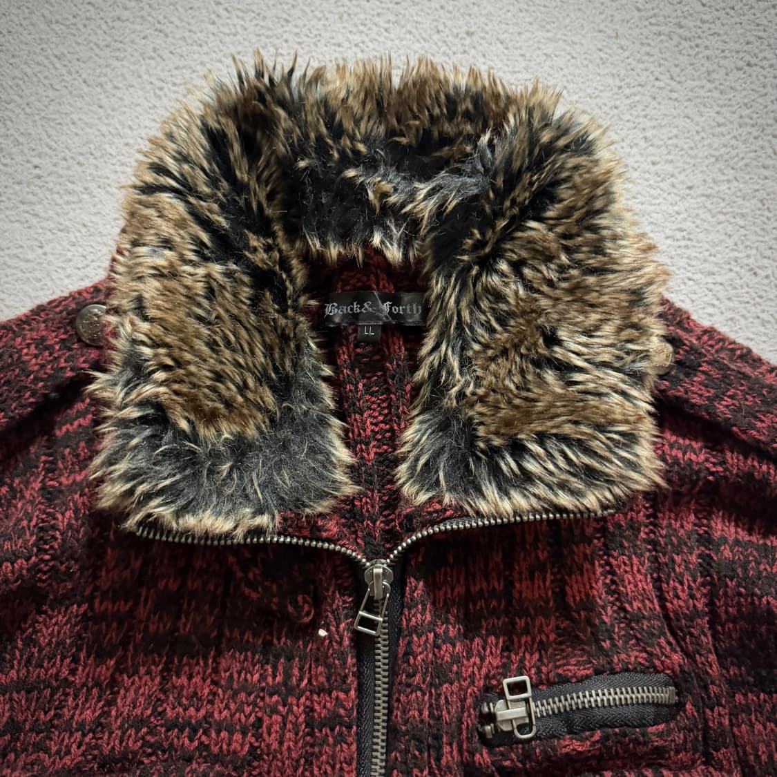 Knit fur jacket 상품이미지2