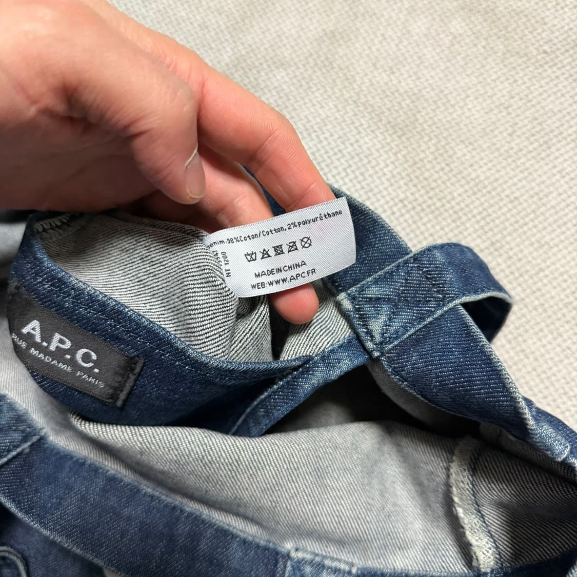 A.P.C (아페쎄) 데님 토트백 상품이미지4