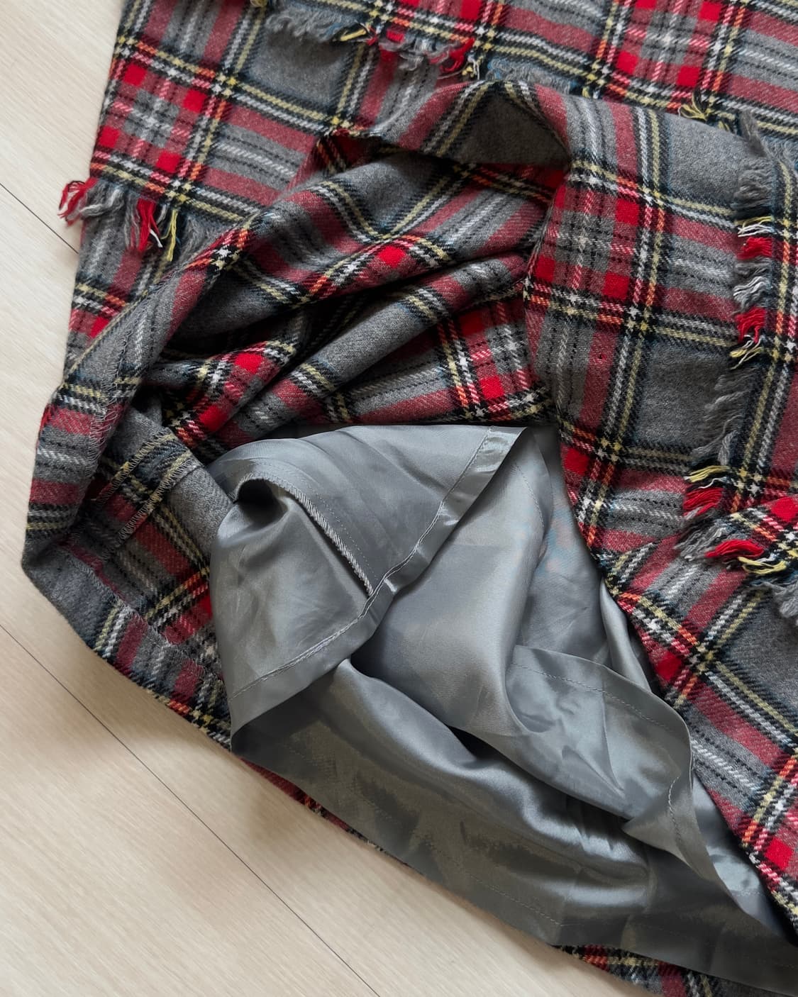 [HARTFORD] Wool 90% Check Skirt 상품이미지6