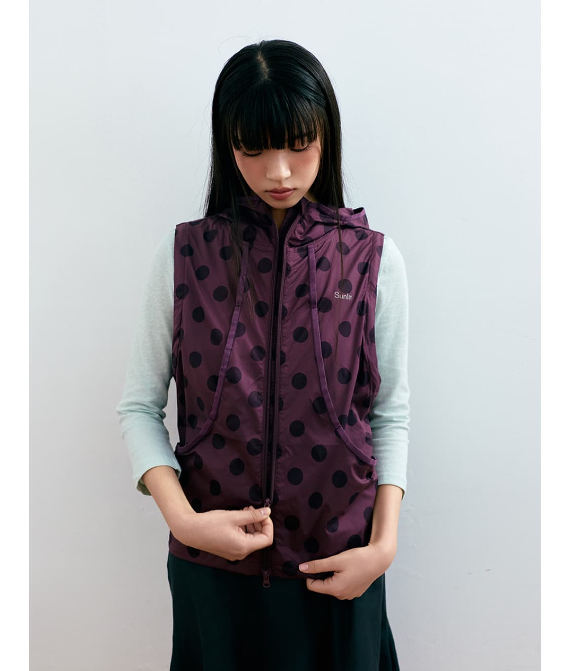[썬릿] 2Way Hooded Wind Breaker (Purple) 상품이미지7