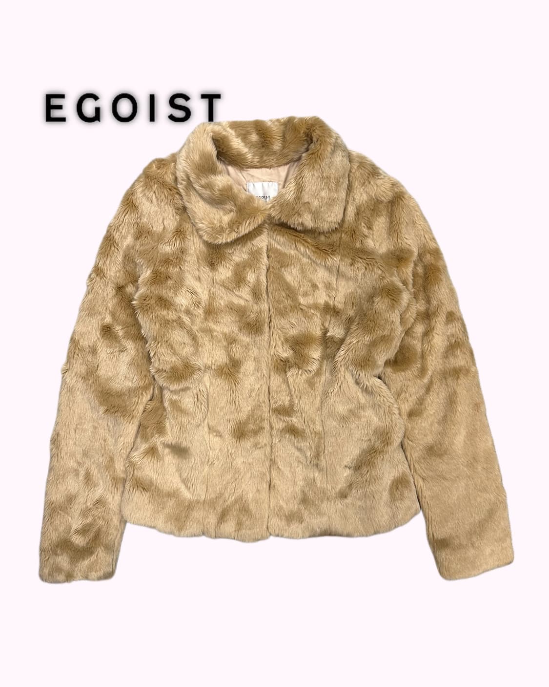 beige faux fur jacket 상품이미지1