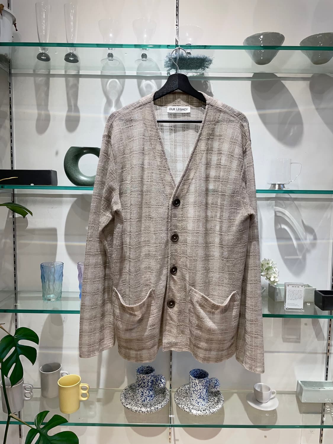 아워레가시 disintegration check cardigan 상품이미지1