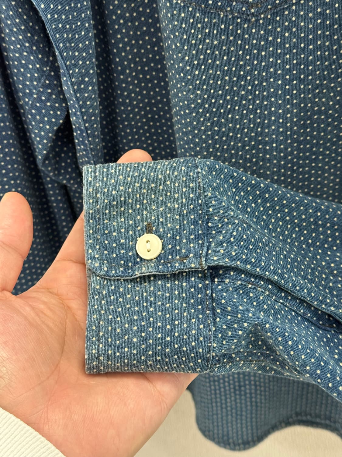 더블알엘 헨리넥 팝오버 셔츠 / L 상품이미지3