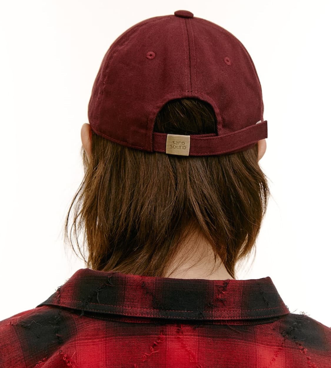 샌드사운드 코튼 워싱 볼캡 레드 상품이미지4