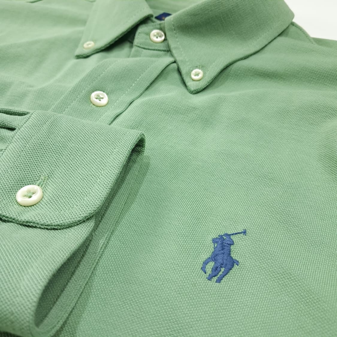 CL828 L 폴로 QR 코튼 페더웨이트메쉬 세이지그린 셔츠 남방 상품이미지6