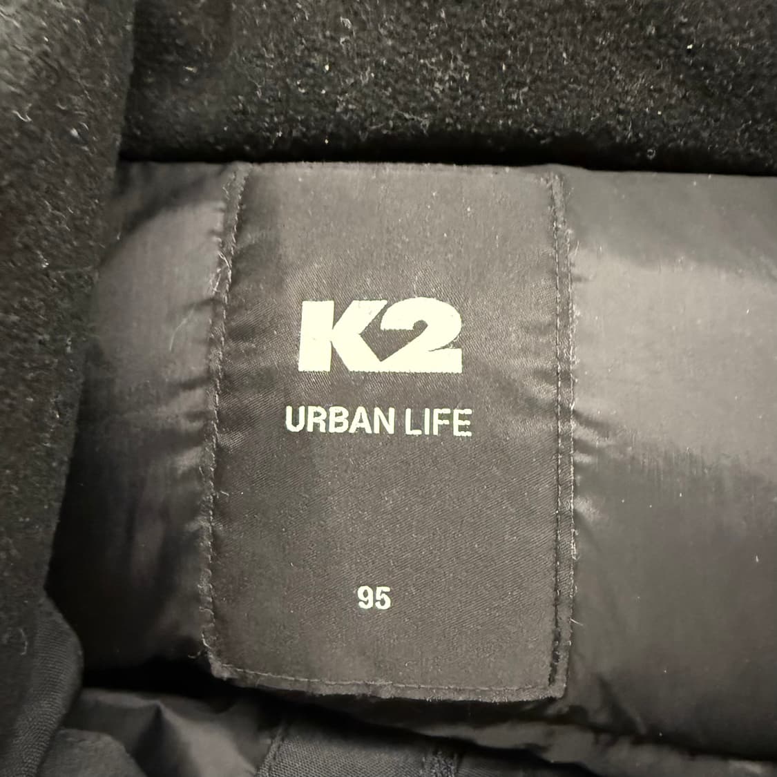 [정품/95] K2 블랙 후드 패딩 자켓 b14 상품이미지5