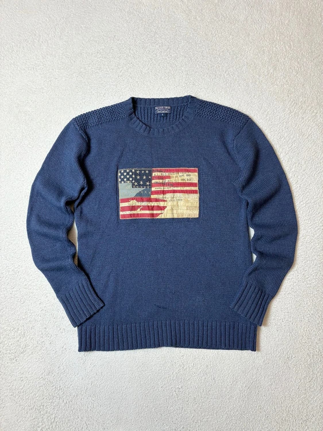 폴로진스 00's 빈티지 성조기 알파카 혼방 니트 PN6686 상품이미지1