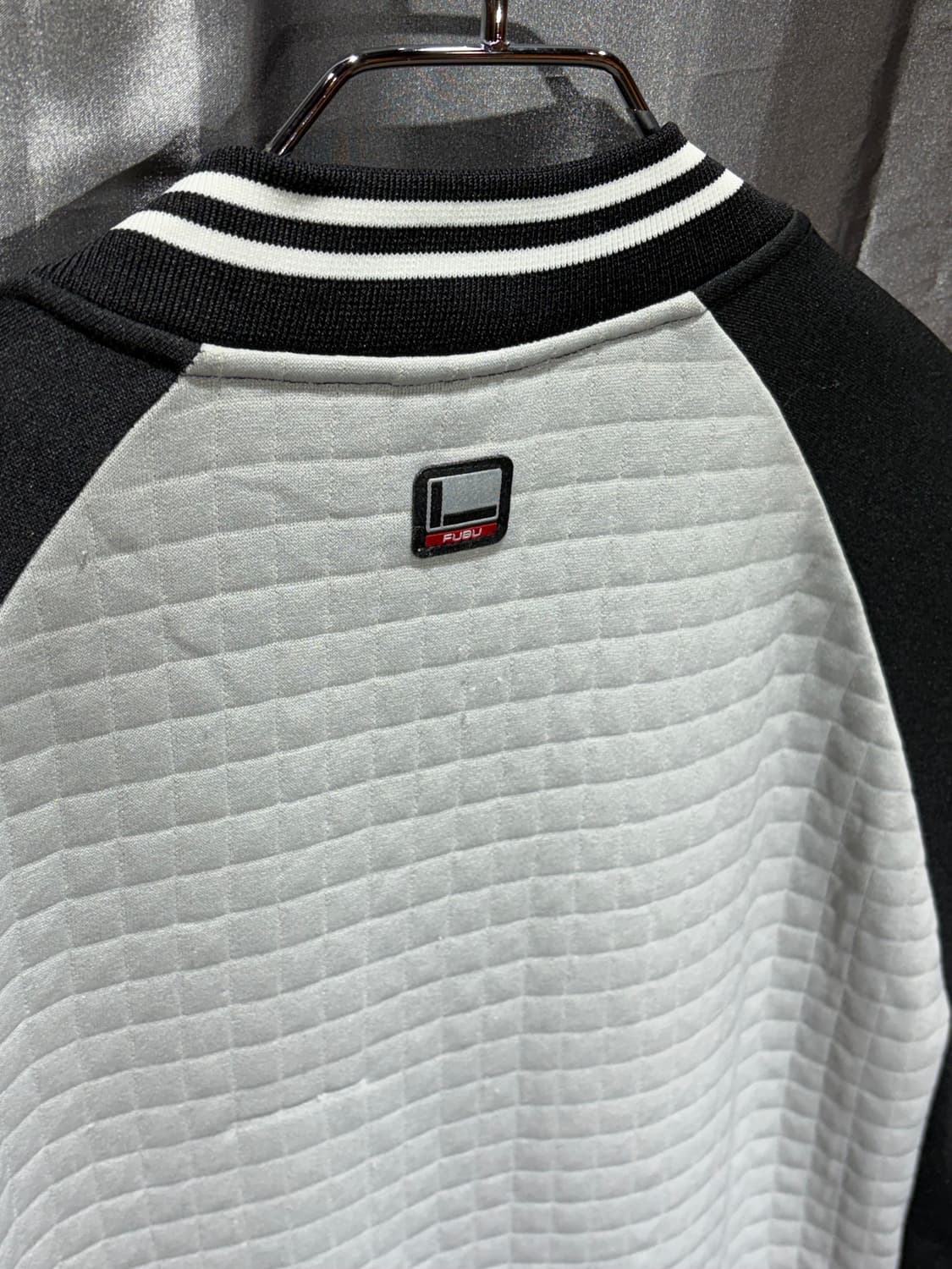 XL 푸부 퀼팅 패턴 트랙 블루종 상품이미지4