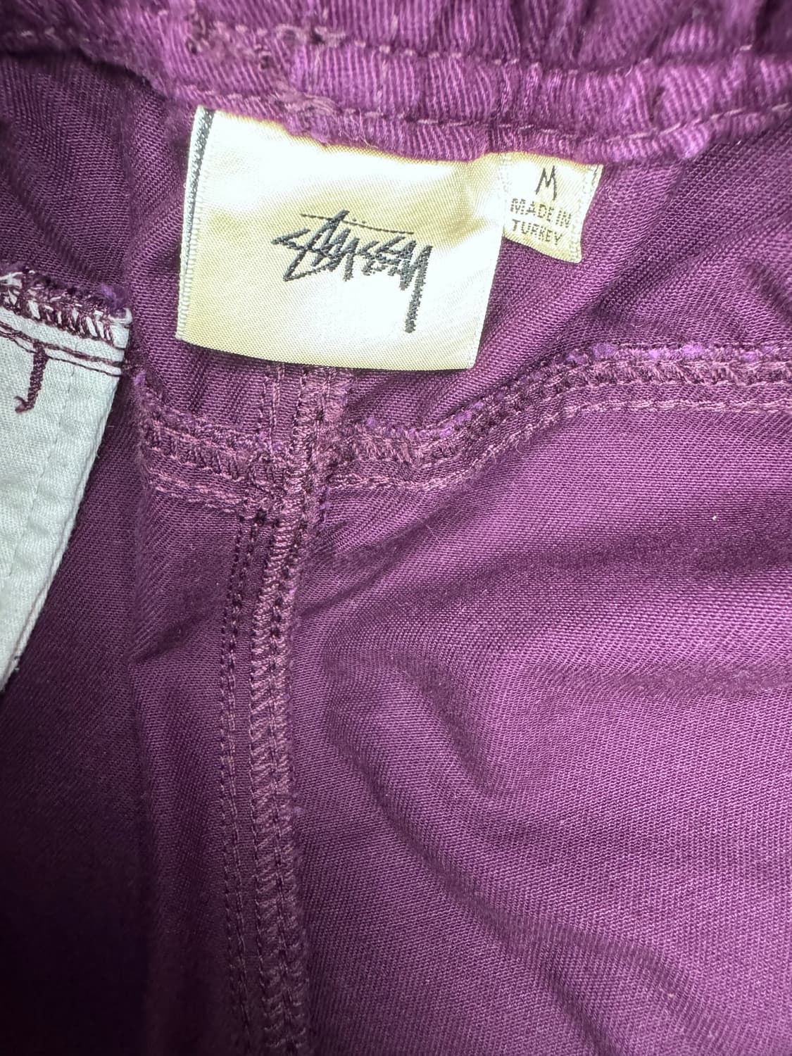 스투시 STUSSY 브러쉬드 비치 쇼츠 Beach shorts 플럼 M 상품이미지4
