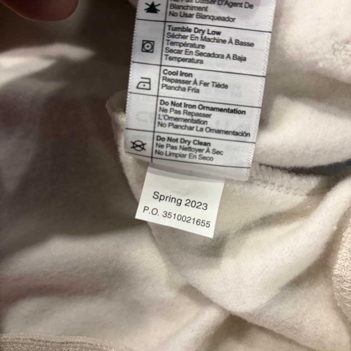 [XL] 칼하트 루즈핏 팔 로고 후드티 아이보리 새상품 C911 상품이미지9