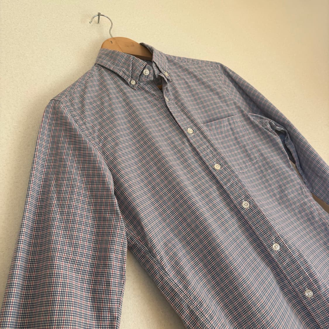 JCREW 제이크루 슬림핏 XS 체크 셔츠 남방 수입 정품 깅엄 상품이미지6