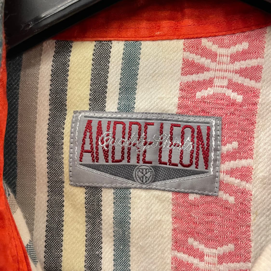 90s 안드레 레오 빈티지 에스닉 패턴 포켓 셔츠 상품이미지8