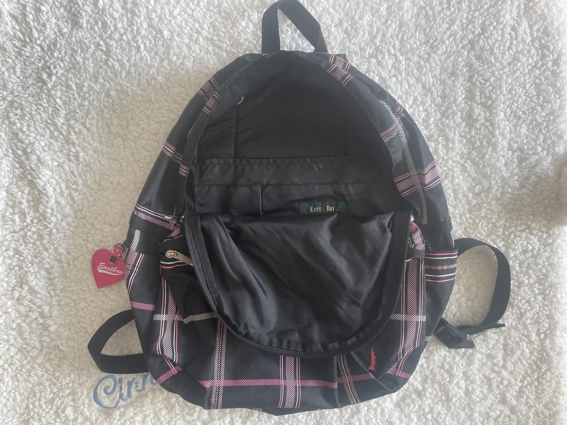 모리걸 빈티지 이스트보이 eastboy 체크 백팩 🖤💗 상품이미지3