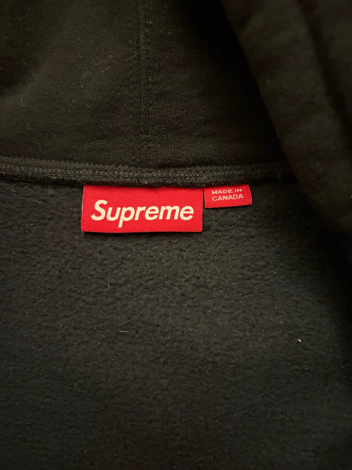 슈프림 S로고 후드집업 블랙 M 상품이미지3