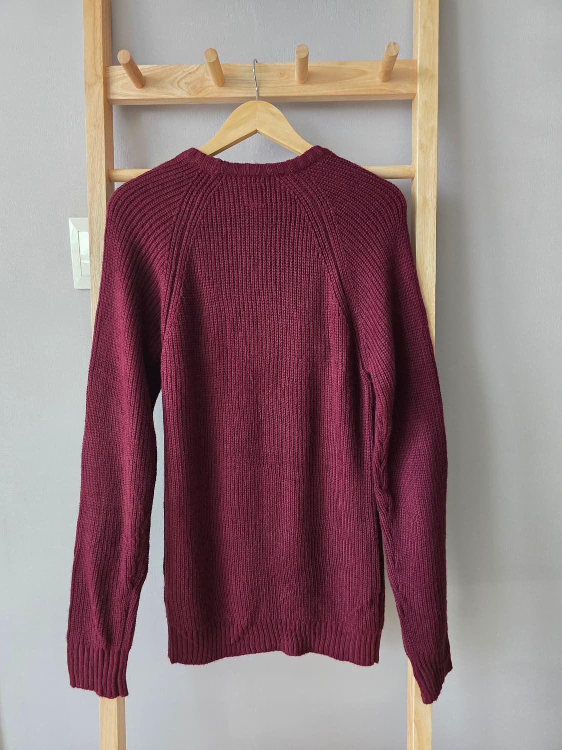버건디 니트 스웨터  상품이미지5