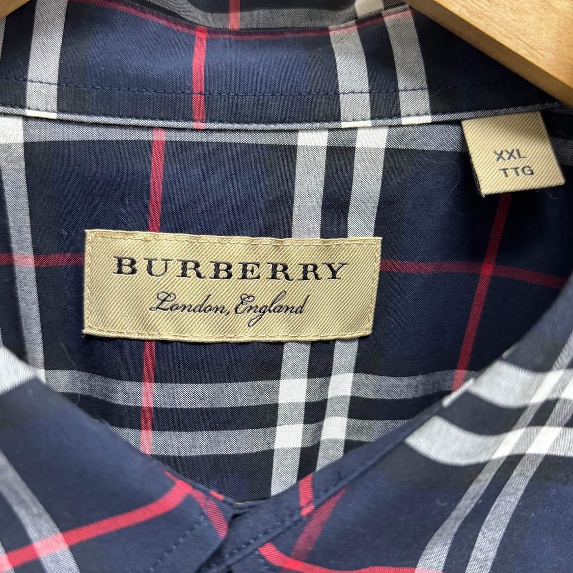 [XXL]버버리 체크 반팔 셔츠 상품이미지2