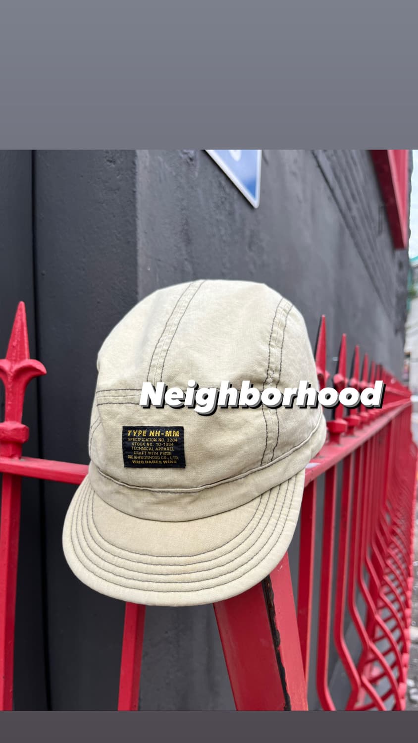 네이버후드 베이지 캠프캡 상품이미지1