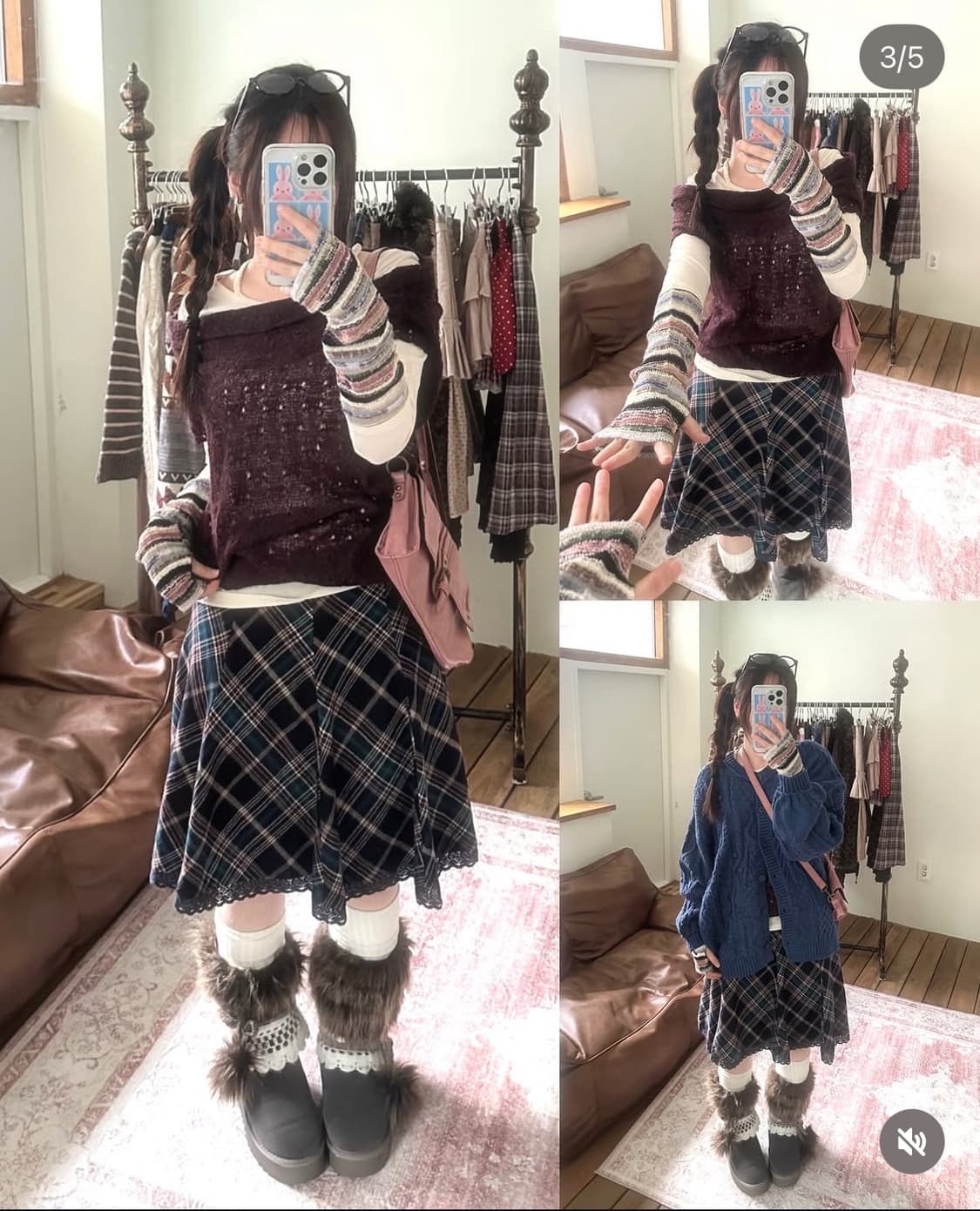 와이즈걸 빈티지 너드 코디 빈티지코디 모리걸  상품이미지1