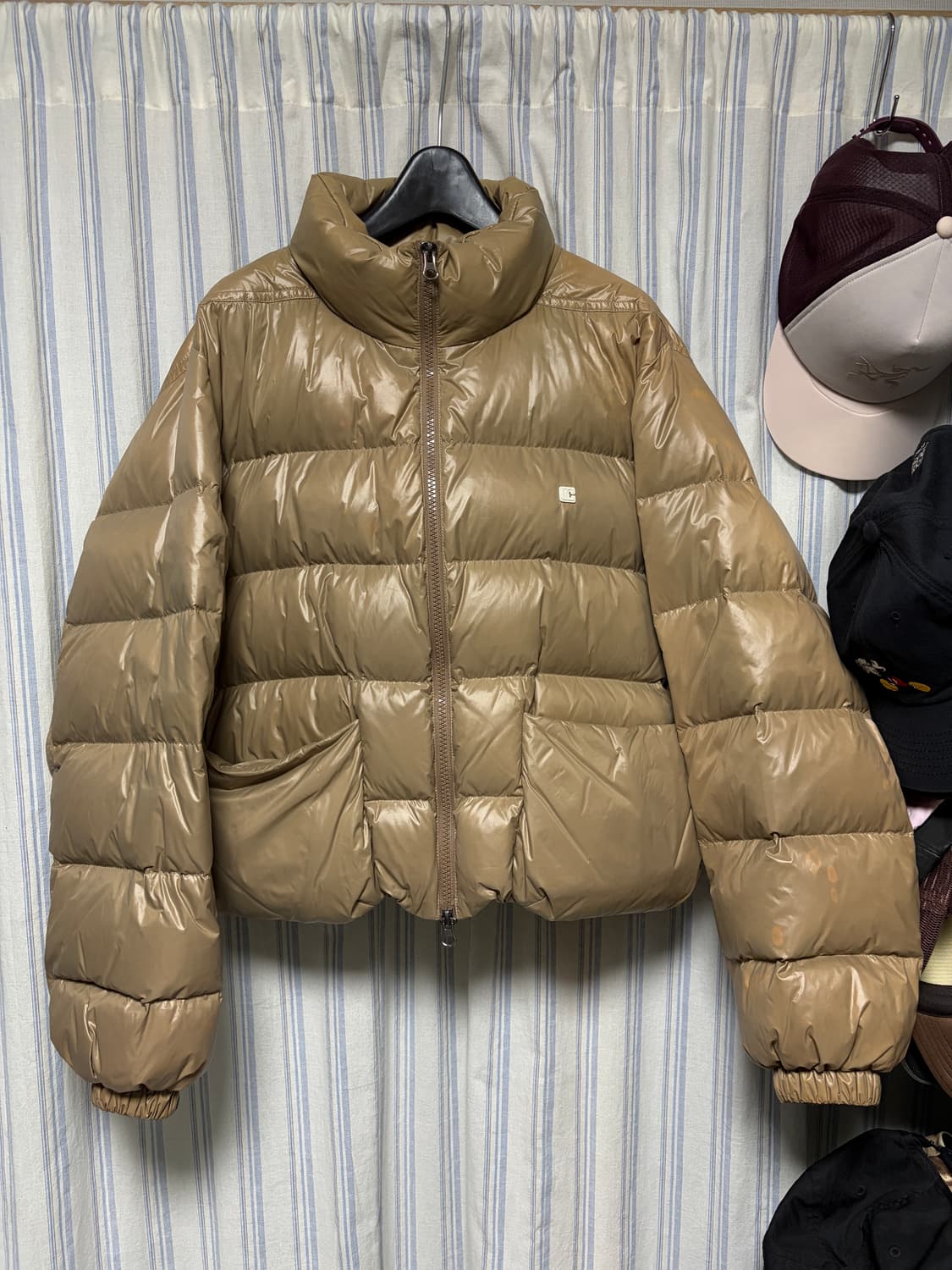 로우클래식 패딩 베이지 s 상품이미지1