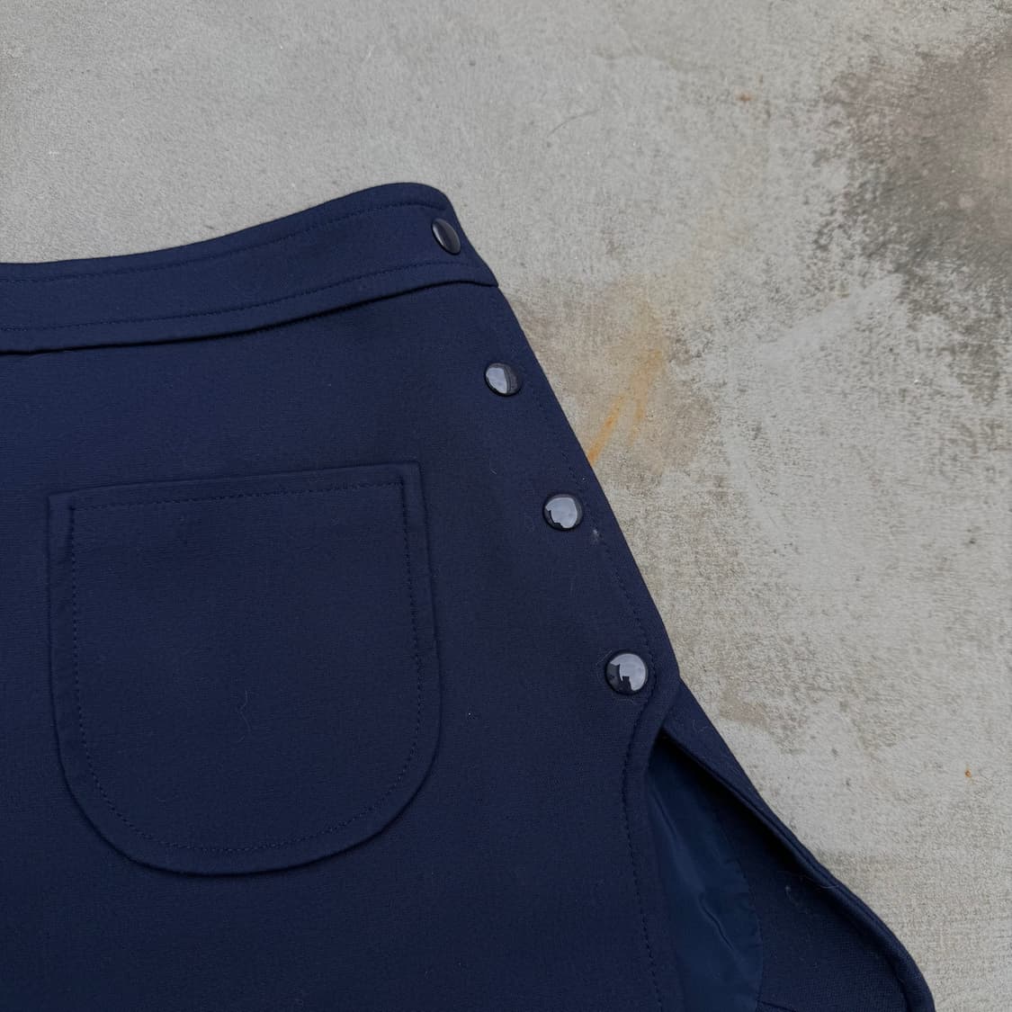 꾸레쥬 패치 포켓 버튼 스커트 상품이미지2