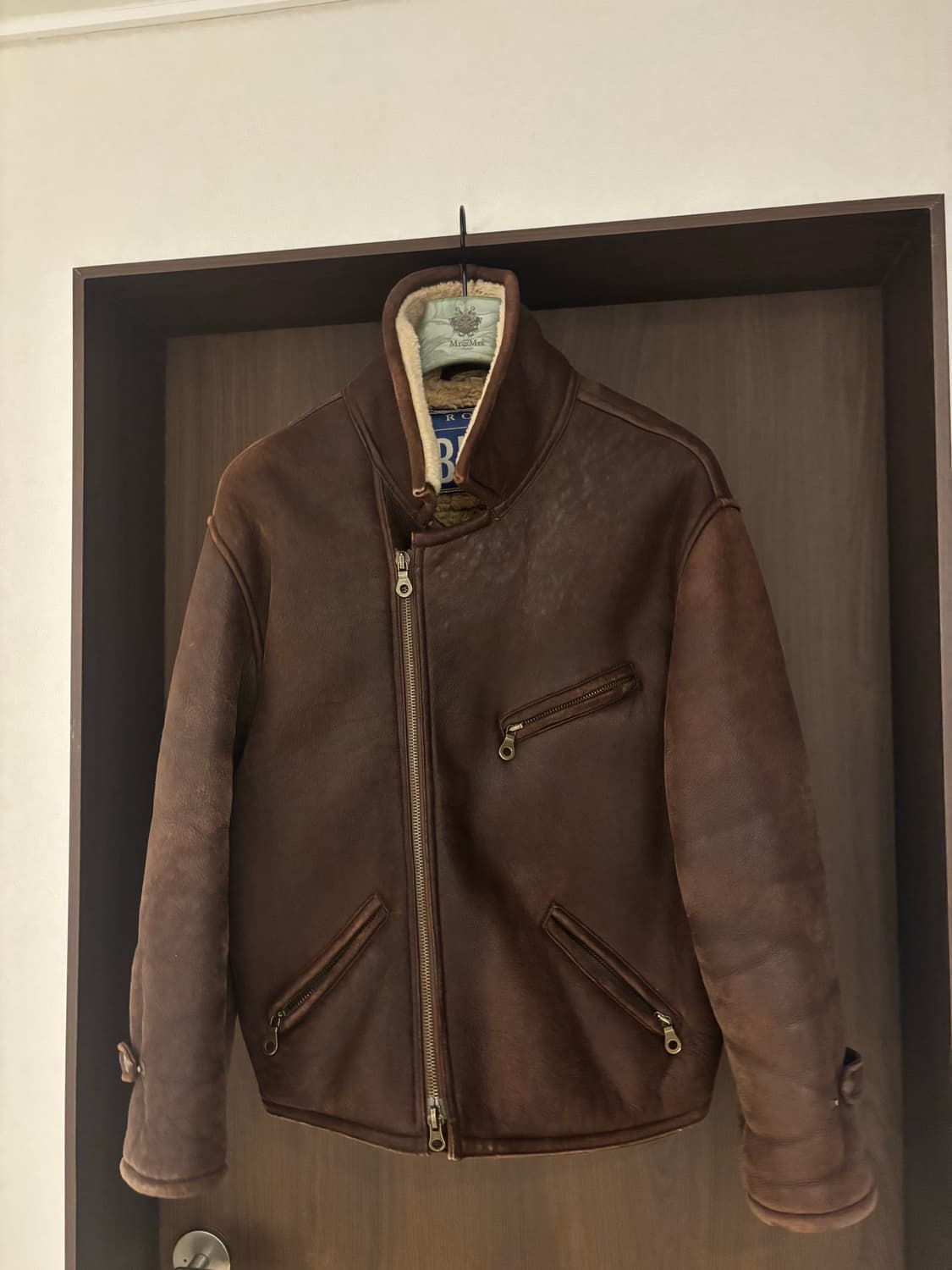 [100~103] 빈티지 더블 라이더 무스탕 , 시어링, 무통 상품이미지2