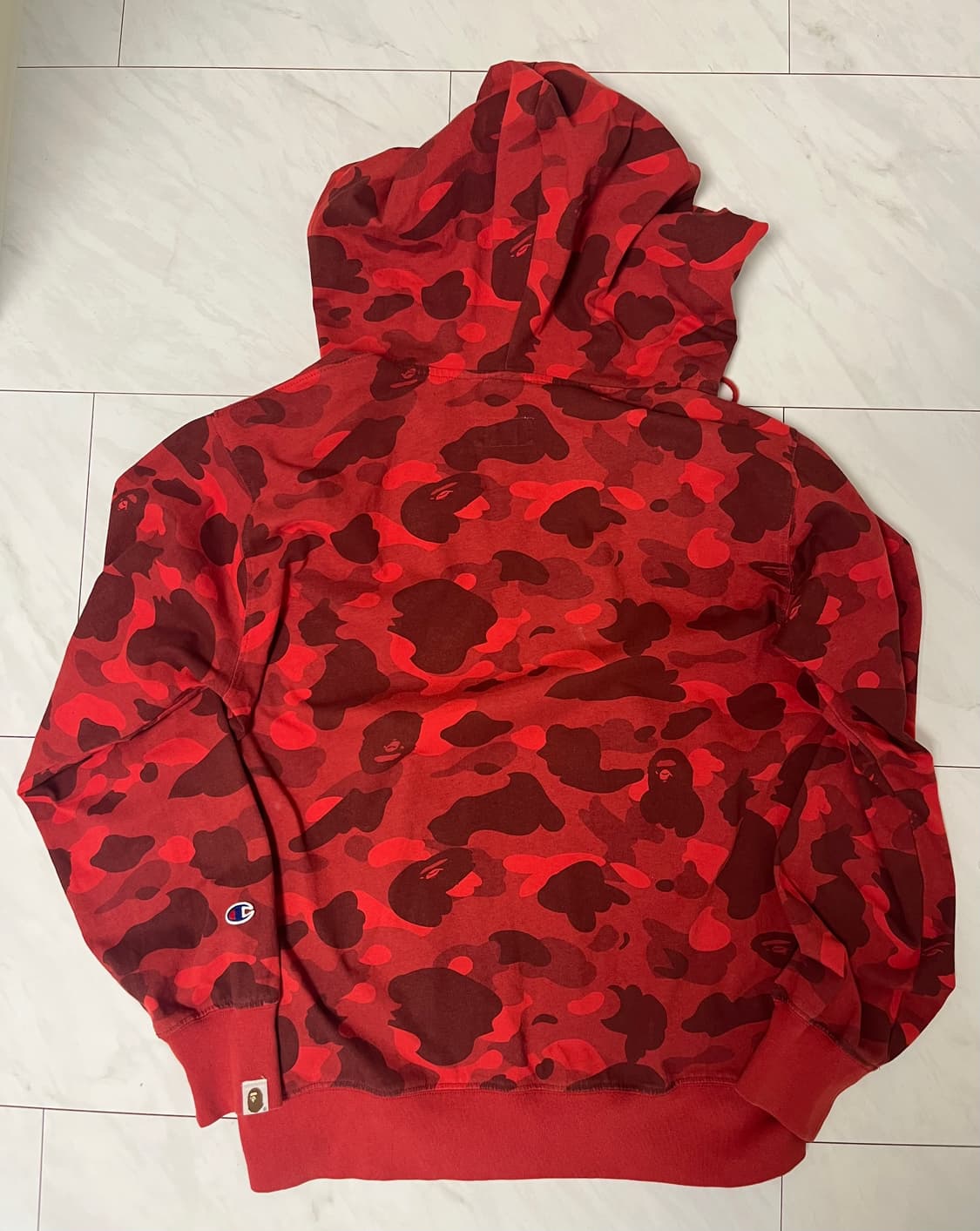 베이프 챔피언 후드집업 적계 xl 상품이미지2