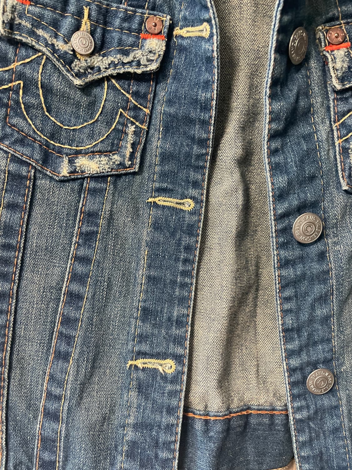 트루릴리젼 데님 자켓 xs 상품이미지3