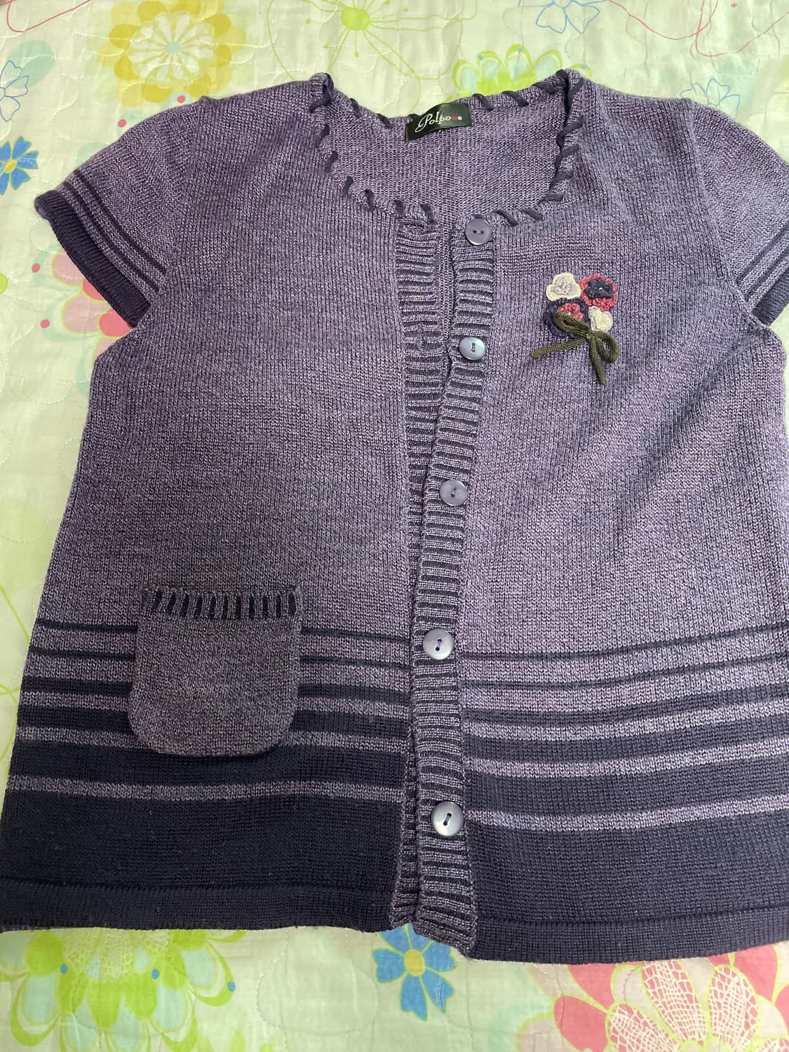 니트반팔가디건 상품이미지1