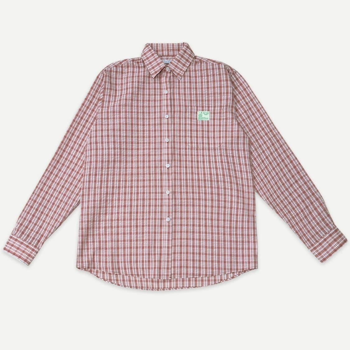 콜로신스 인터라켄 체크 셔츠 Salmon 상품이미지2