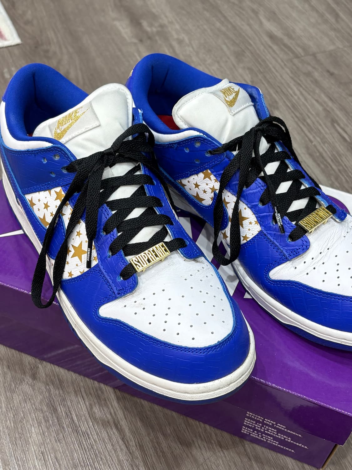 (270) 슈프림 x 나이키 덩크 로우 블루 상품이미지1