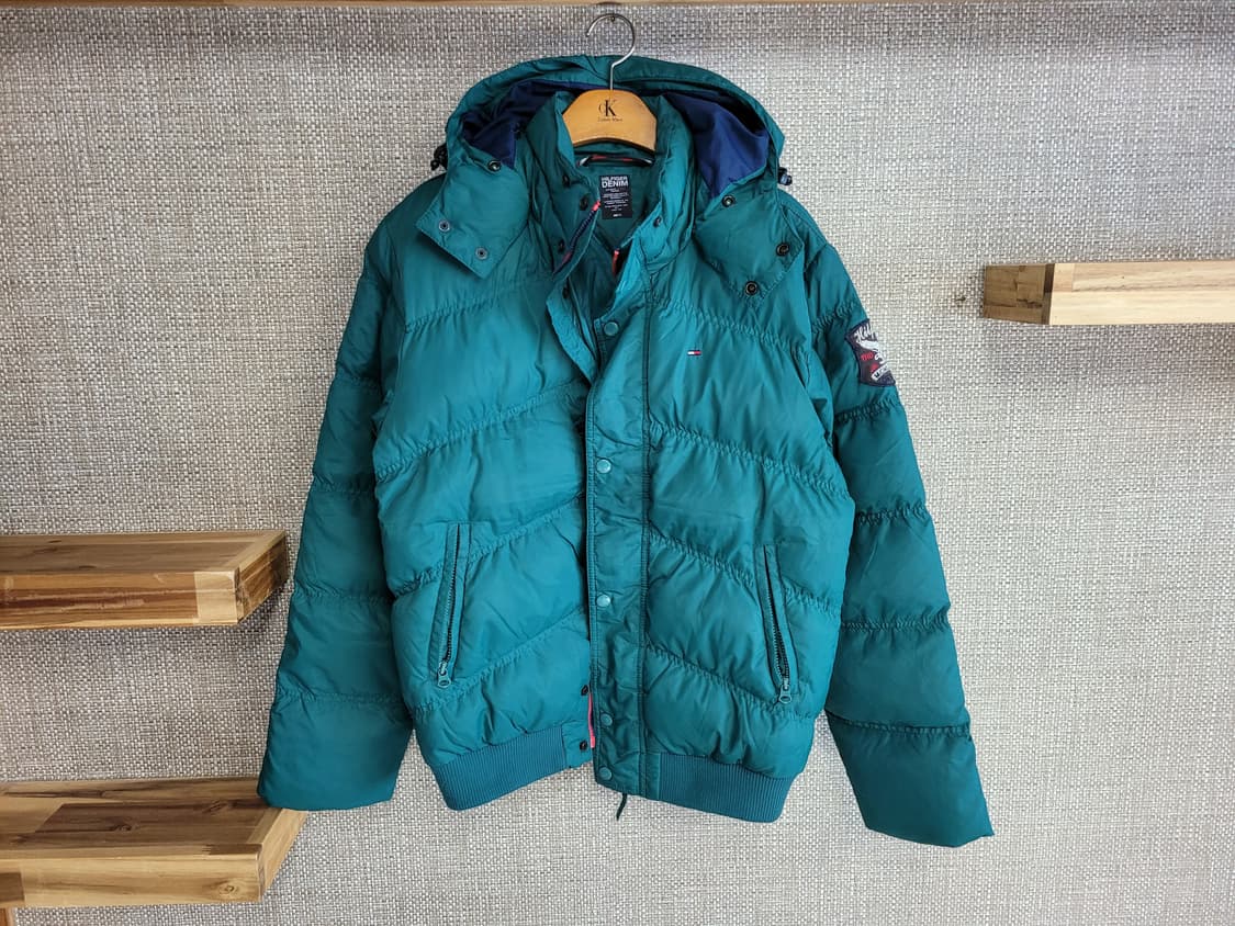 M 100사이즈 타미힐피거 오리털 숏패딩 점퍼 상품이미지1