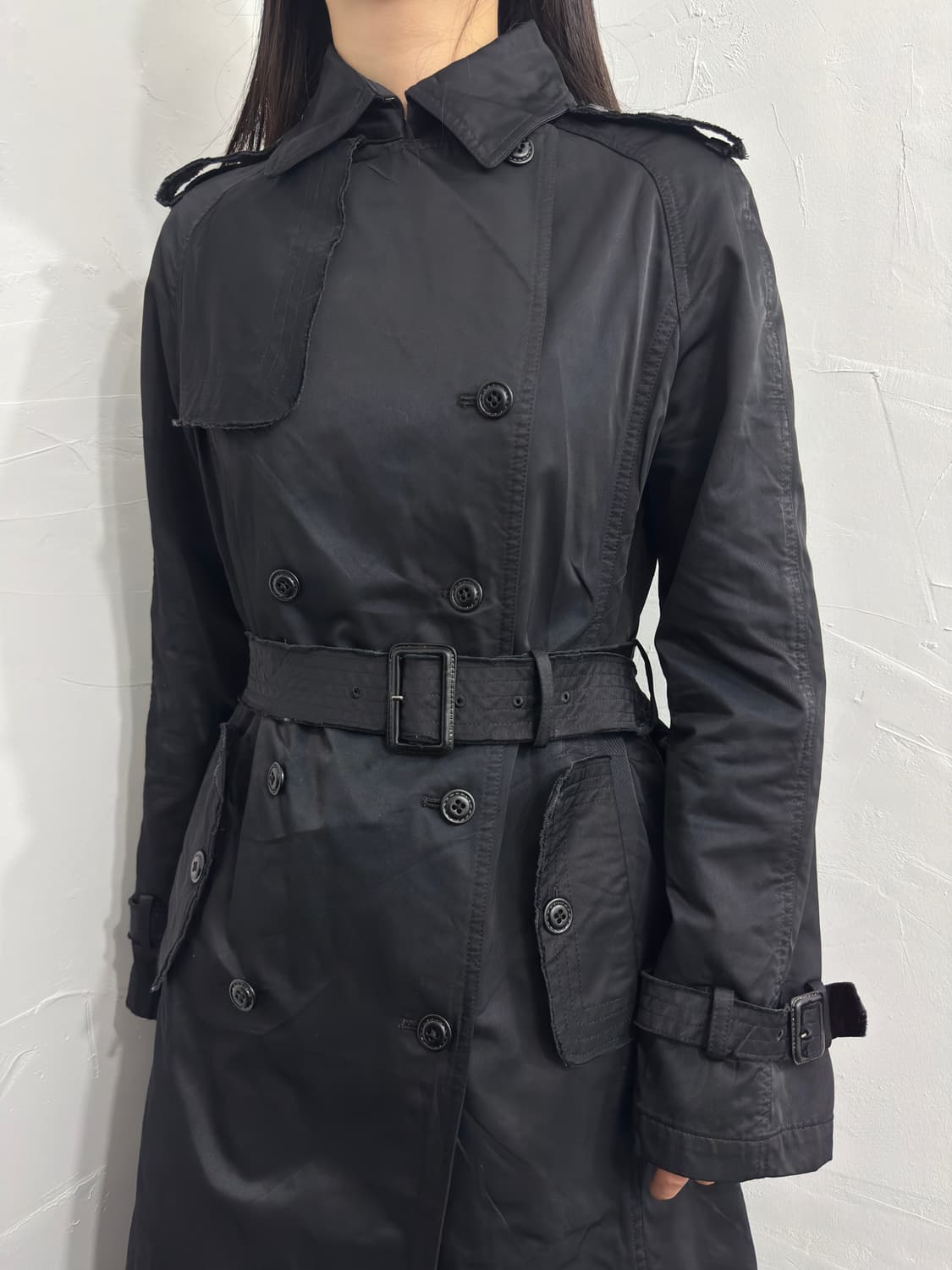 io black trench coat 상품이미지4