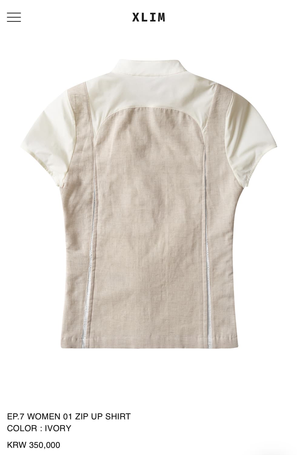 XLIM EP.7 WOMEN 01 ZIP UP SHIRT 상품이미지2