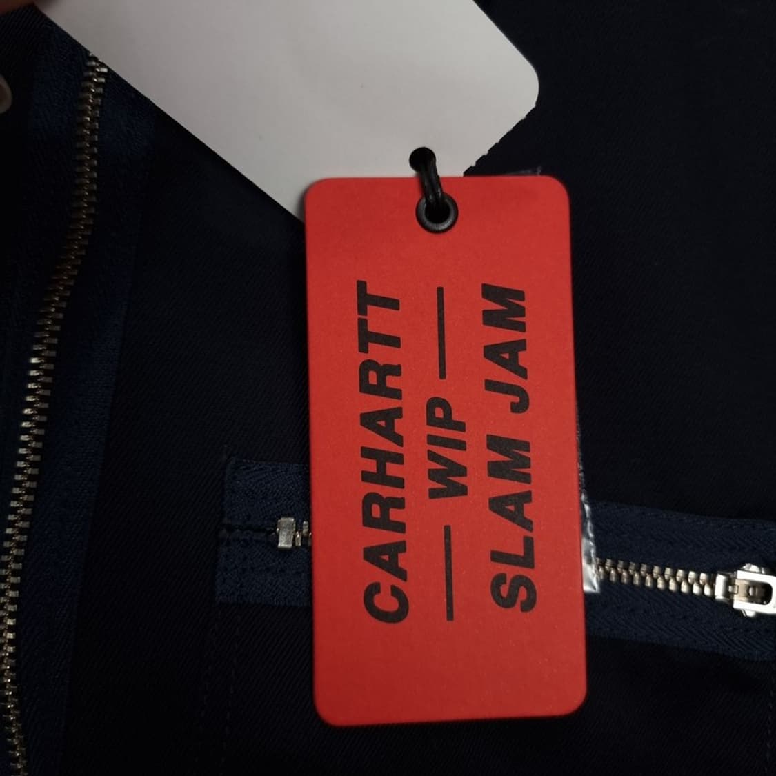 [칼하트 X 슬램잼 ](새상품)하프 집업 풀오버 셔츠 네이비 P01413 상품이미지7