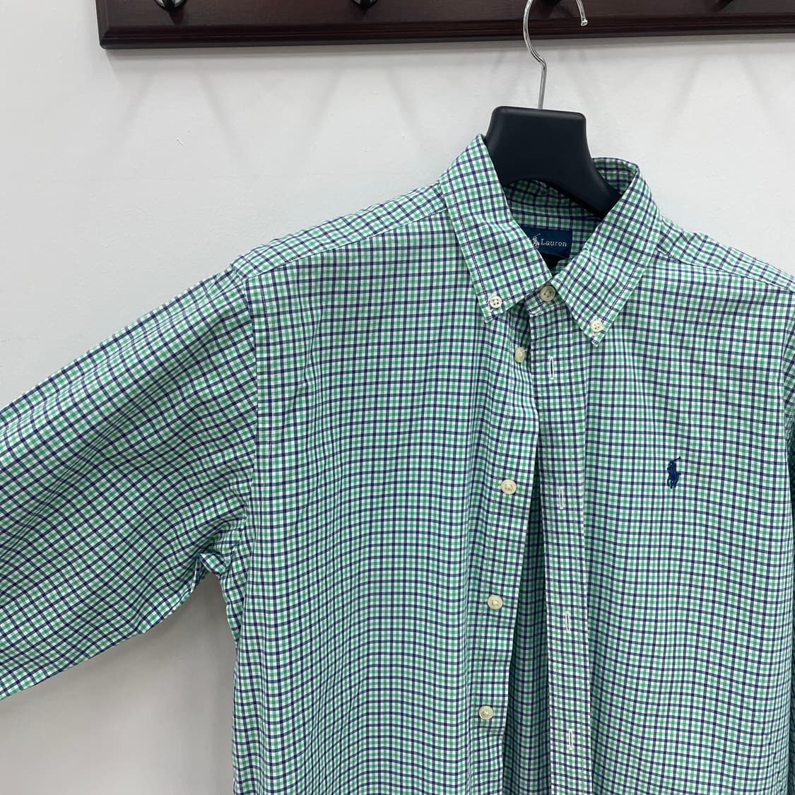 폴로 랄프로렌 그린 체크 셔츠 상품이미지4