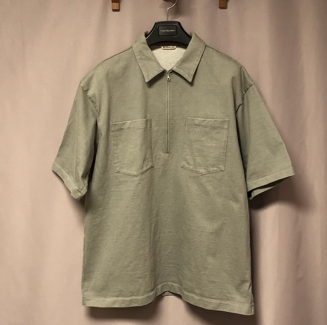 오라리 하프집업 셔츠 상품이미지1