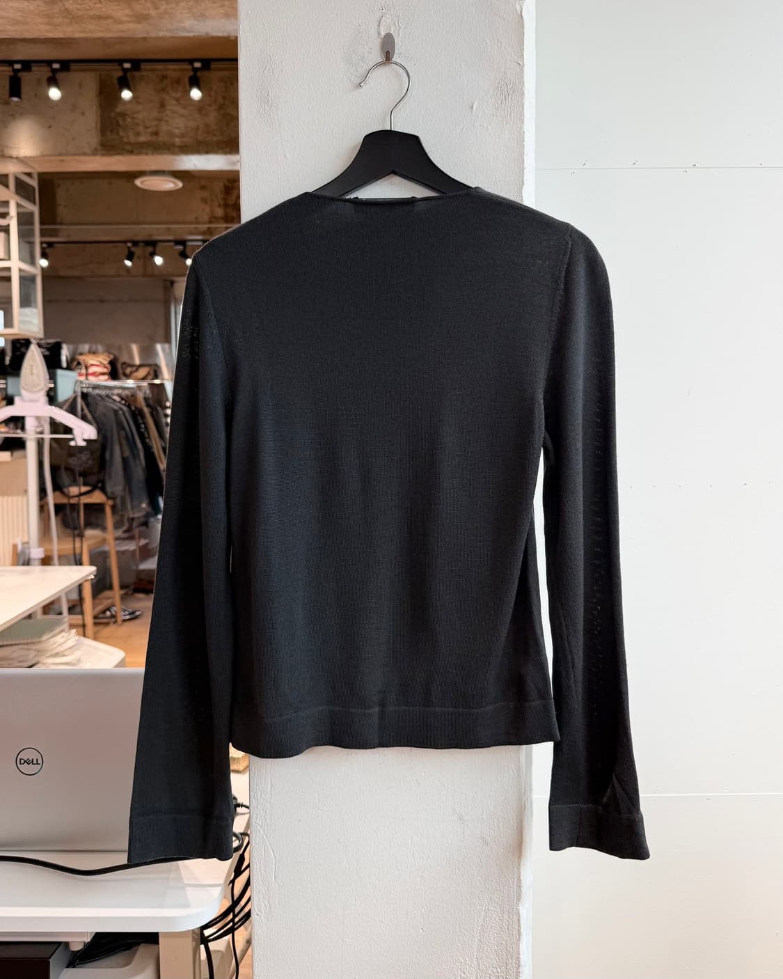 페라가모 차콜 로고 울 니트  상품이미지7