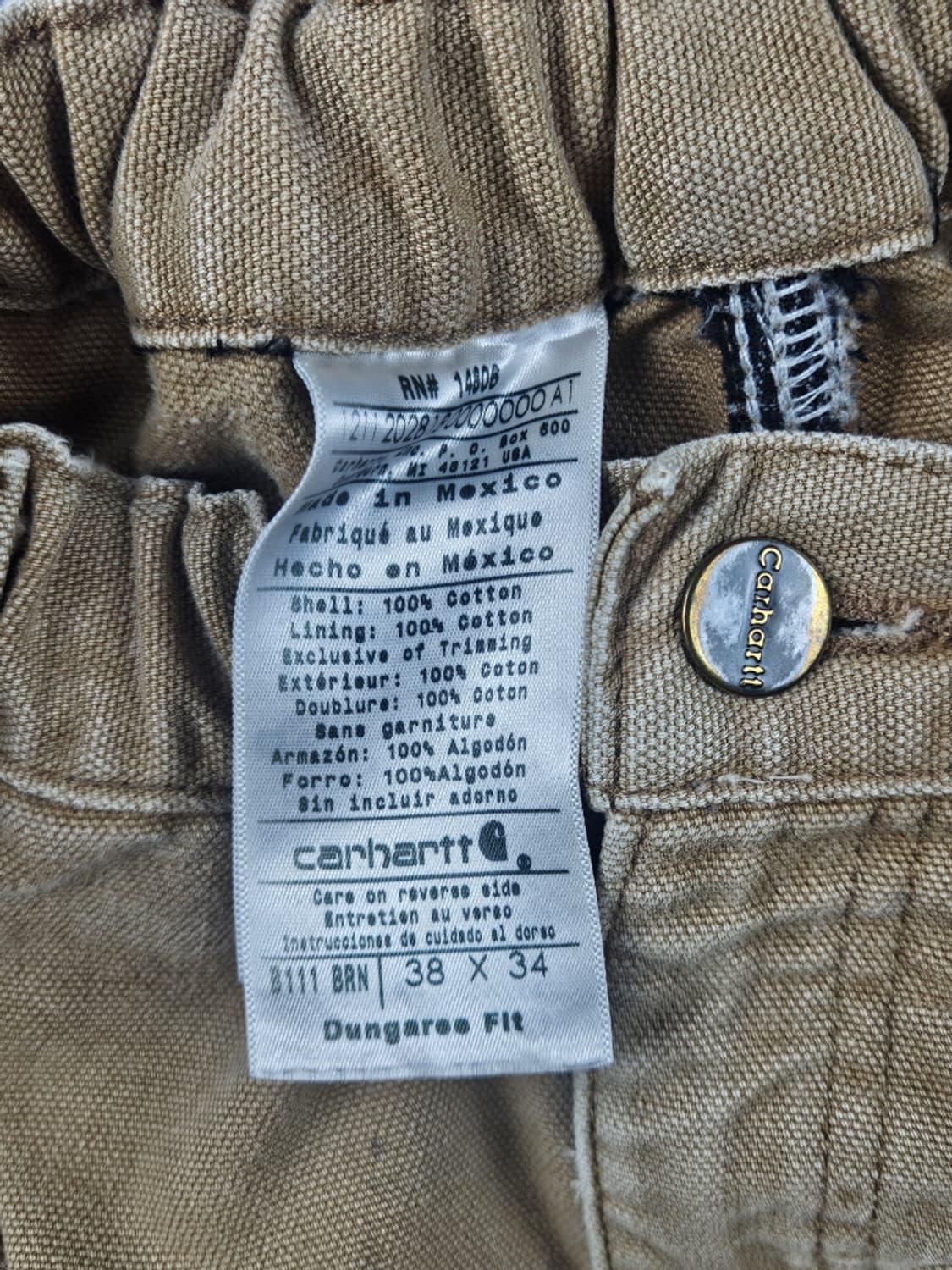 칼하트 밴딩 더블니 커스텀 카펜터 워크 팬츠 (38X34) / 10613 상품이미지7