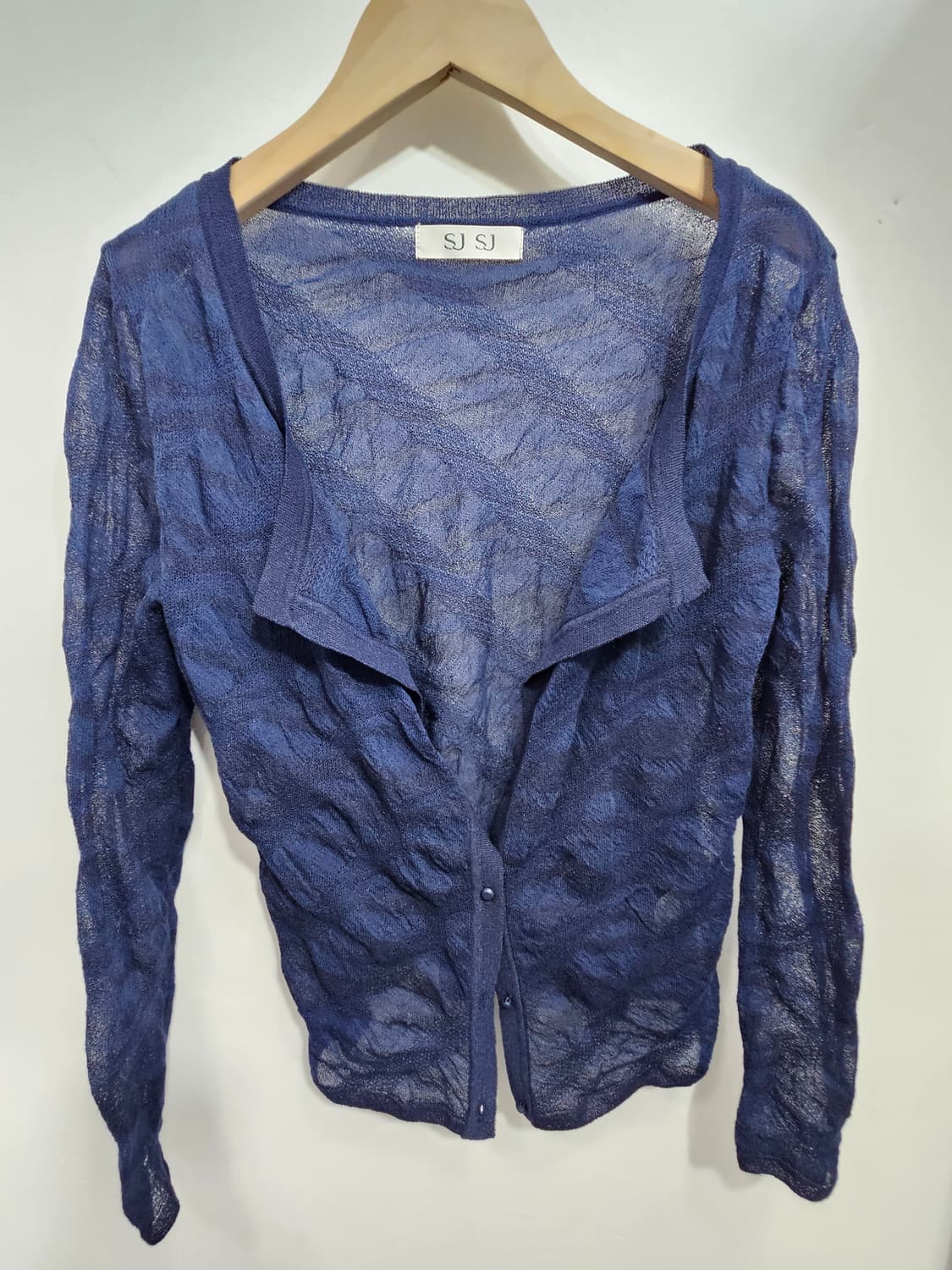 SJSJ 시스루 네이비 가디건 90 상품이미지9