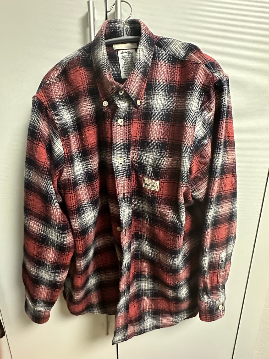 스투시 x 아워레가시 워크샵 체크셔츠 상품이미지1