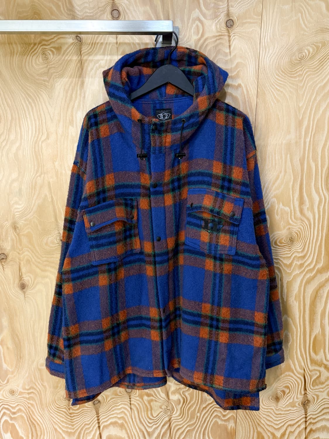 노스웨이브 90‘s 라나 울 체크 후드 자켓 상품이미지3