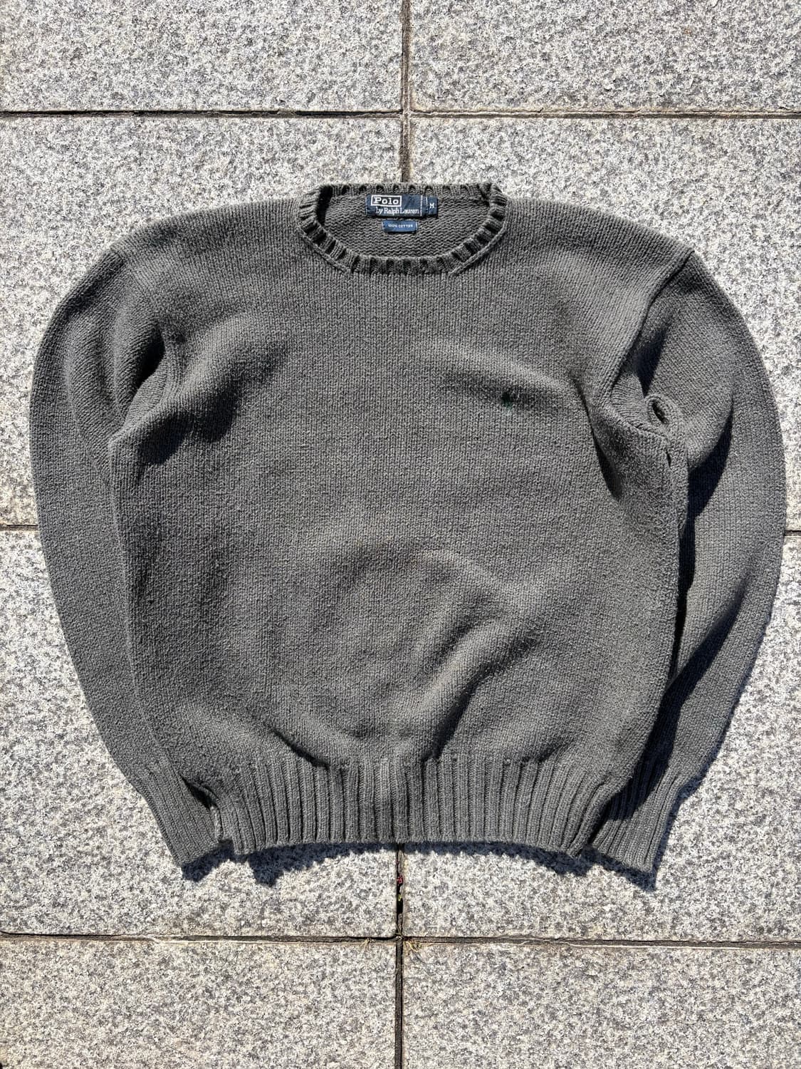 90s 폴로 니트 차콜 상품이미지1