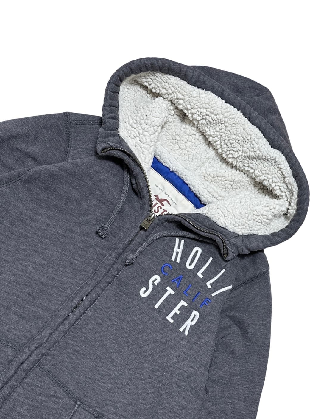 홀리스터 안감 양털 회색 후드집업 상품이미지4