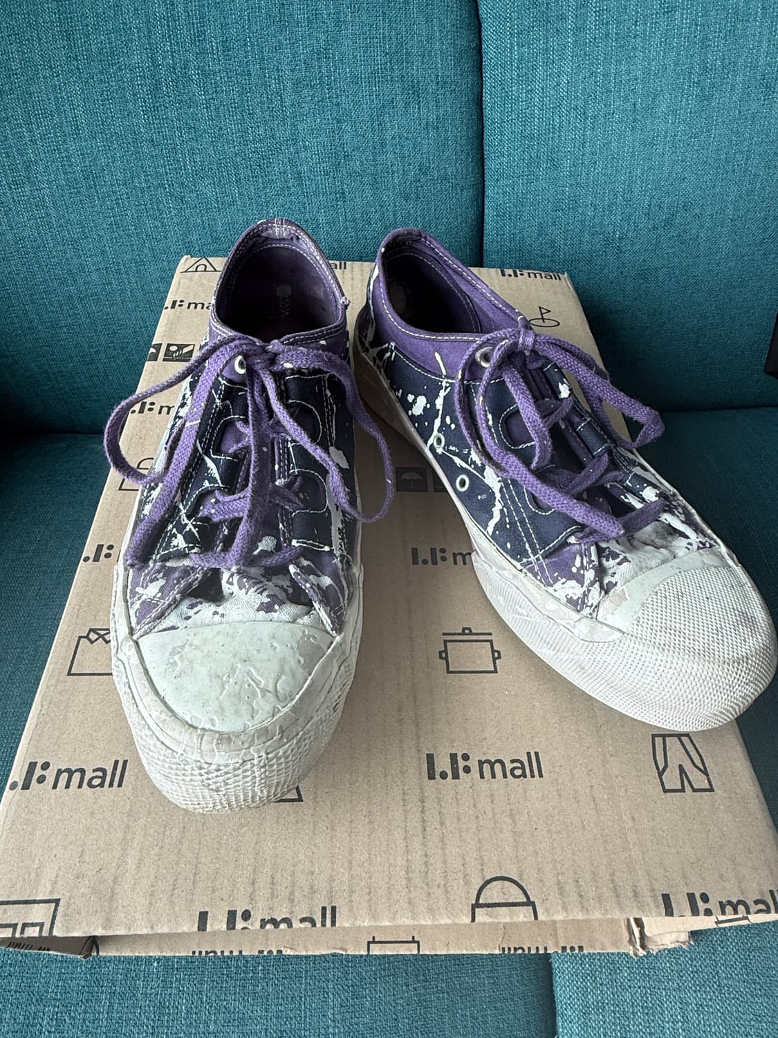 니들스 길리 페인트 스니커즈 260사이즈 팝니다.  상품이미지1