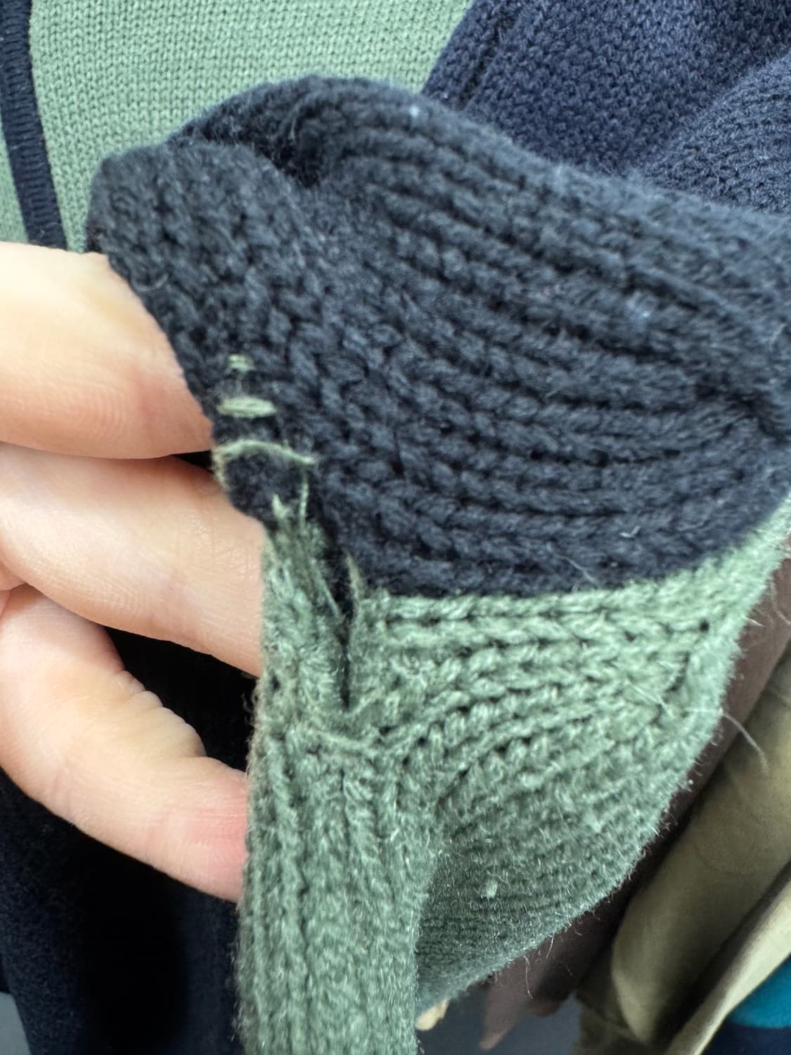 아르마니 익스체인지 니트집업 상품이미지7