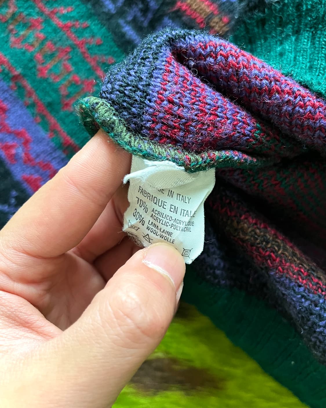 1980-90s TRONCI Italy Old Knit Sweater 상품이미지6